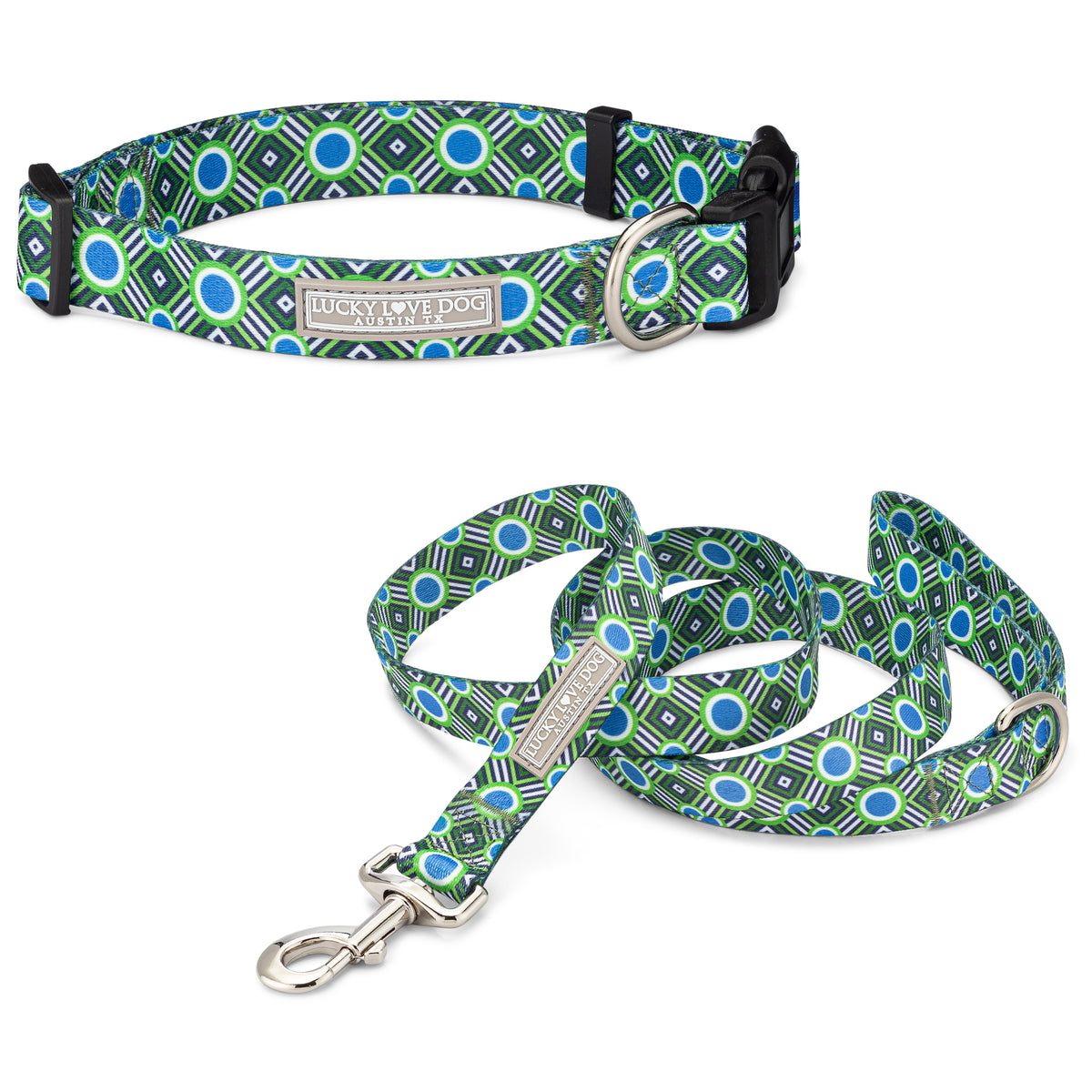 Prong Collar Lucky Love Dog Martingale Collar Adjustable No-Slip
