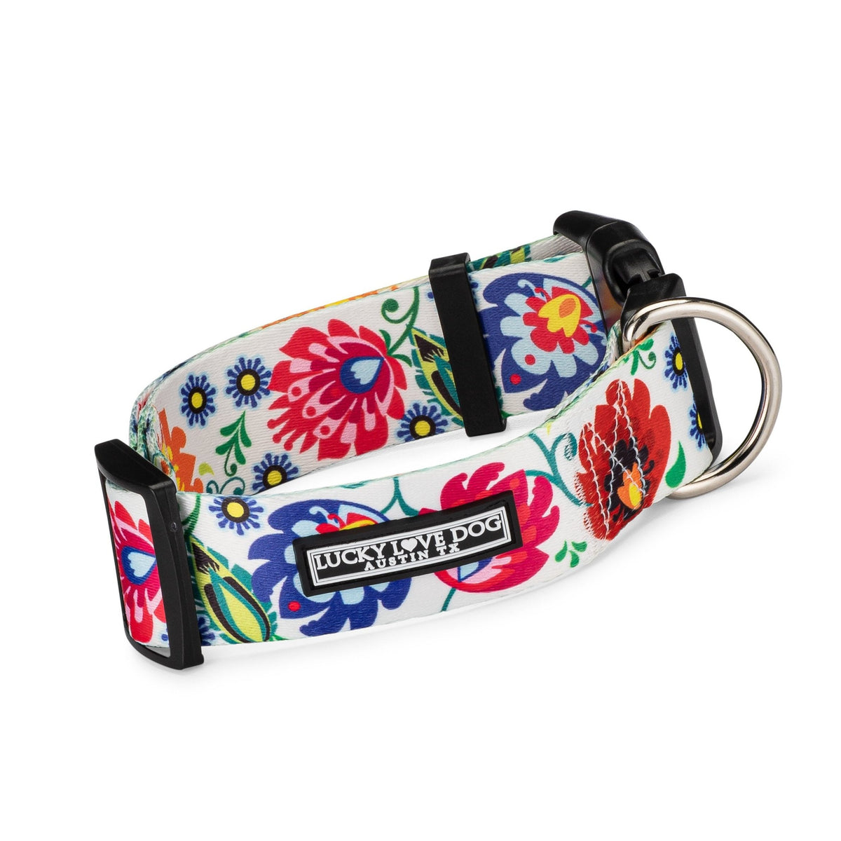 Lucky Love Dog 1.5 inch wide floral Ladybird collar – LuckyLoveDog