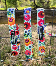 folk floral ladybird collar and leash