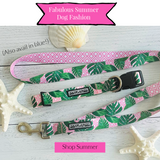 Pink and green Laguna collar