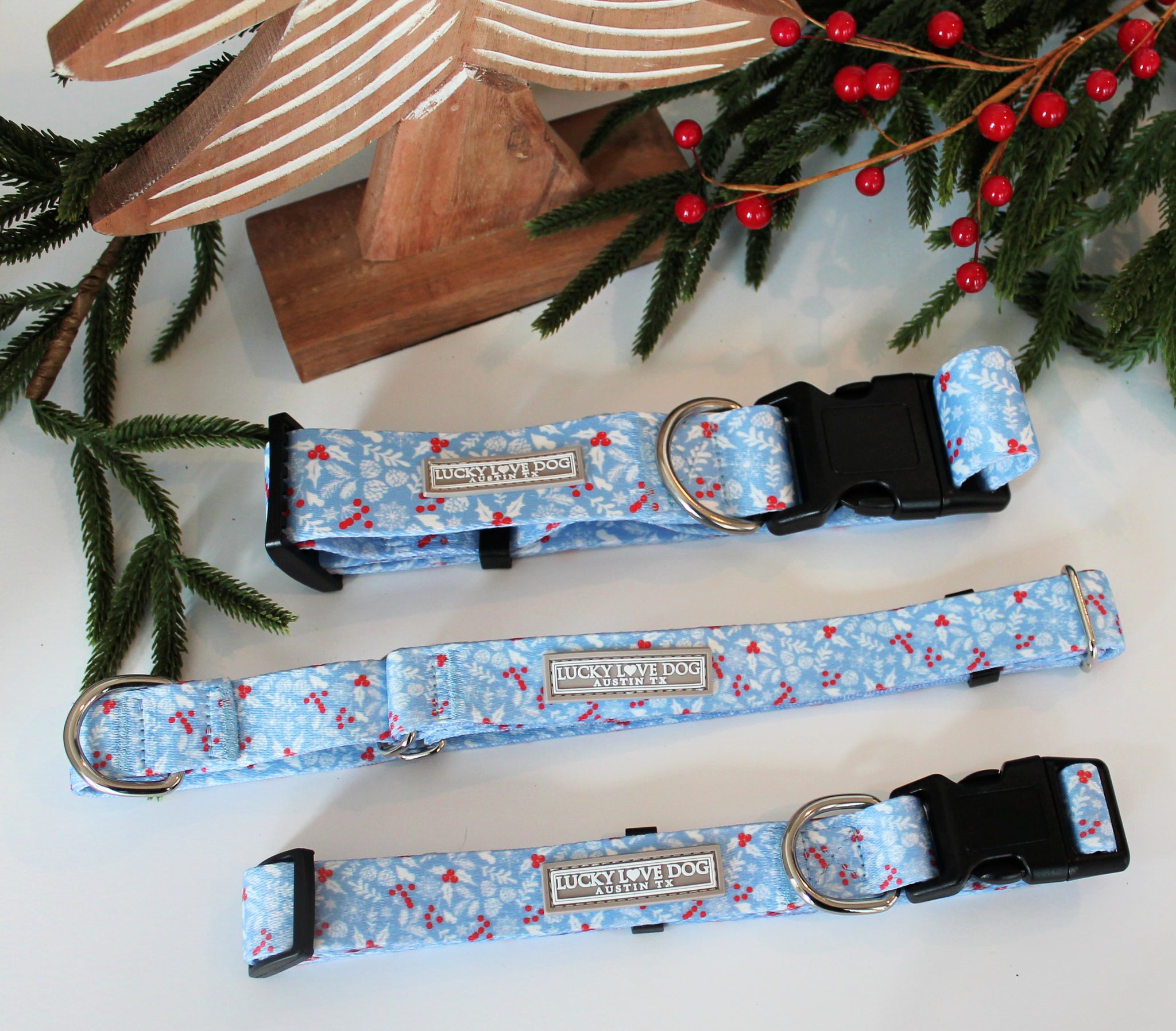 Lucky Love Dog Christmas Holiday Winter Dog Collars | Cute Colorful Comfortable Collar for Small Medium Large Dogs | Girl Dog Collar | Part of Purc Sweet Holidays Dog Collar