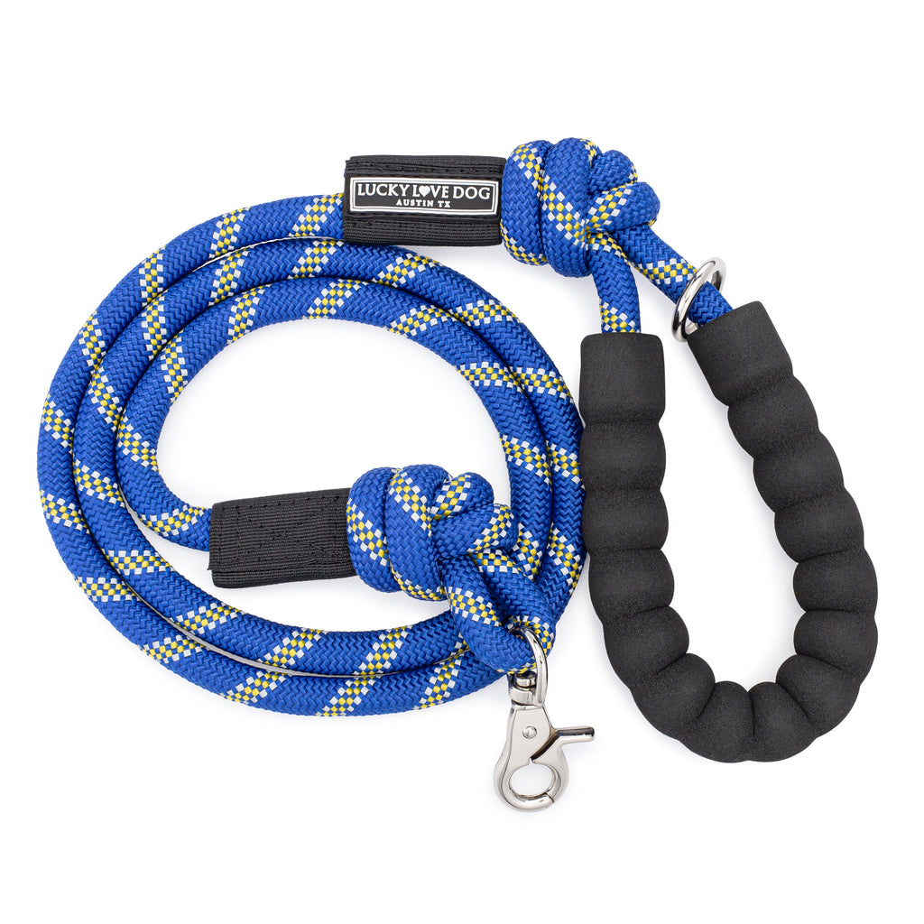 sapphire blue heavy duty dog leash
